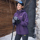 DE-Giacca Invernale 3-in-1 Impermeabile, Foderata in Pile, Completo Due Pezzi, con Cappuccio per Sci e Trekking (Copy)